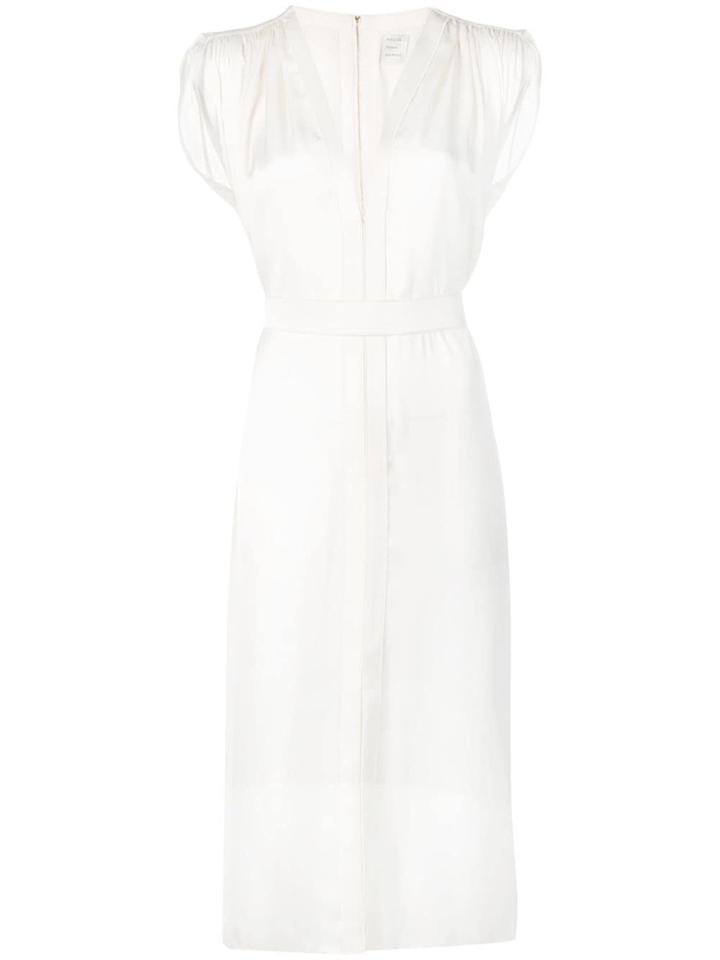 Maison Rabih Kayrouz Pleated Midi Dress - Neutrals