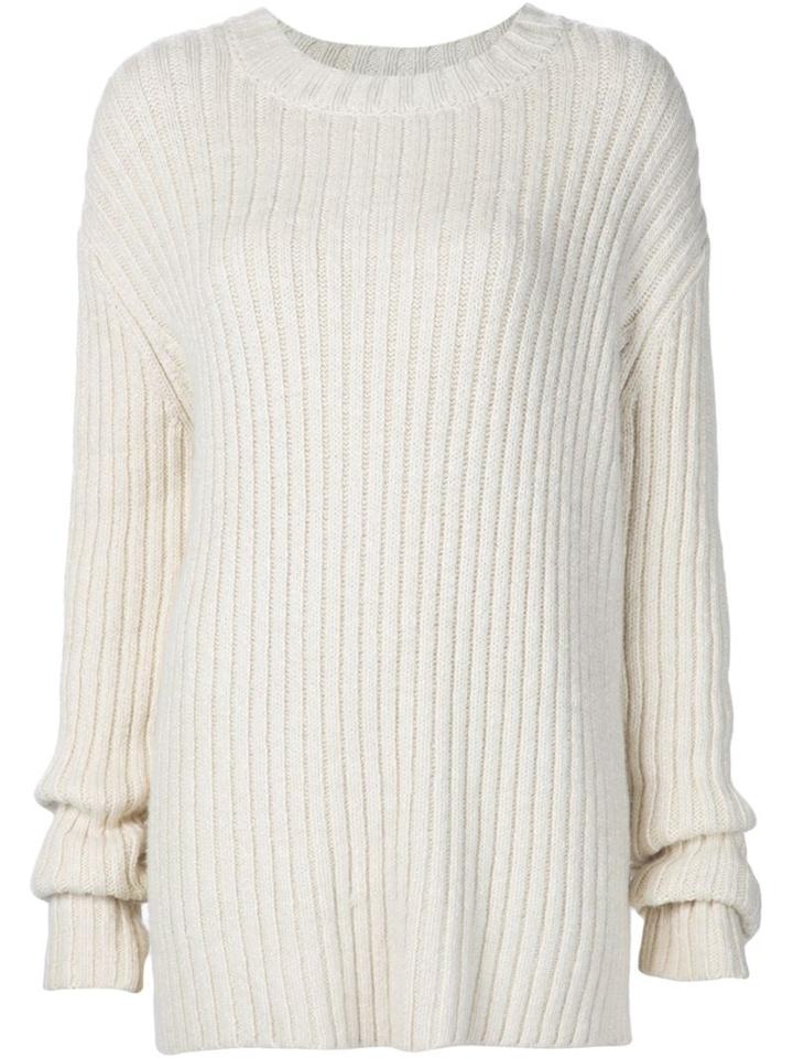 Adam Lippes Oversized Ribber Jumper, Women's, Size: Xs, White, Silk/linen/flax