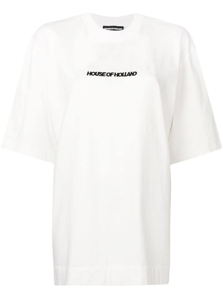House Of Holland Logo Patch T-shirt - White
