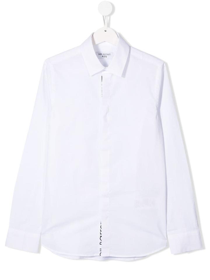 Neil Barrett Kids Teen Classic Shirt - White