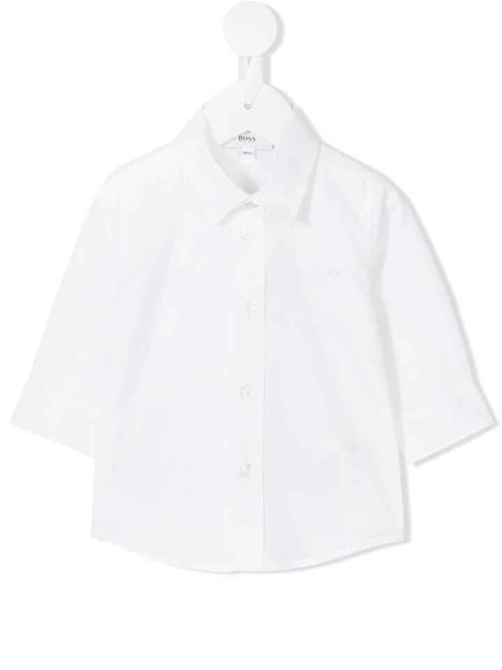 Boss Kids - Classic Shirt - Kids - Cotton - 12 Mth, White