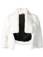 Liska Odett Cropped Jacket - White