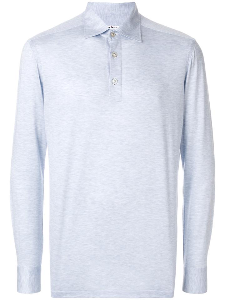 Kiton Longsleeved Polo Shirt - Blue
