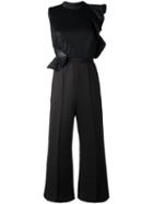 Self-portrait - Tailored Cropped Jumpsuit - Women - Polyester/spandex/elastane - 12, Black, Polyester/spandex/elastane