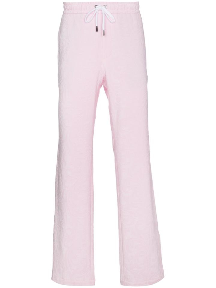 Versace Pink Jacquard Sweatpants - Pink & Purple