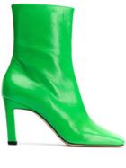 Wandler Isa 90mm Square-toe Boots - Green