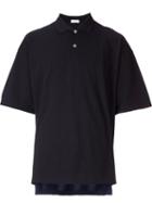 En Route Hem Detail Polo Shirt, Men's, Size: 1, Black, Cotton/polyester