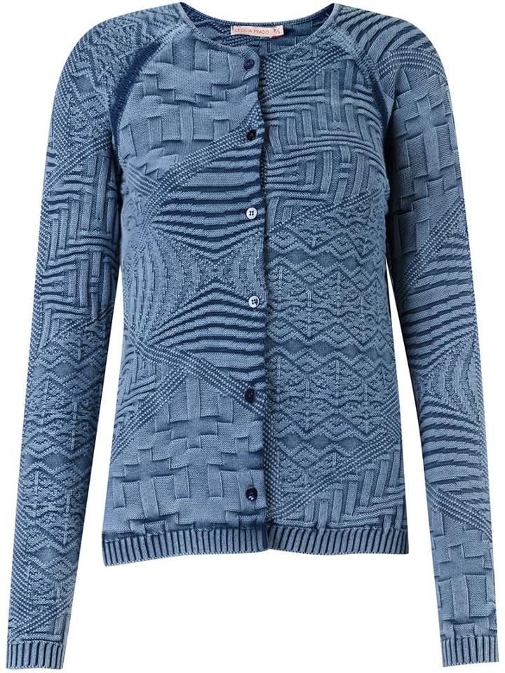 Cecilia Prado Tricot Woven Blouse, Women's, Size: P, Blue, Cotton