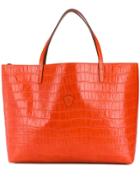 Felisi Textured Large Tote Bag - Orange