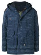 Mr & Mrs Italy Camouflage Hooded Parka - Blue