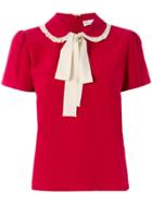 Red Valentino Pussy Bow Collar T-shirt