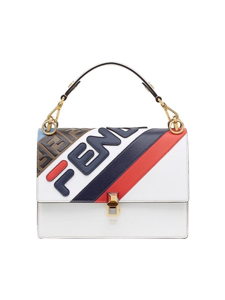Fendi Fendimania Kan I Shoulder Bag - White