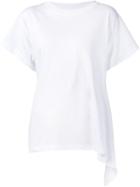 Maison Margiela Draped T-shirt, Women's, Size: M, White, Cotton