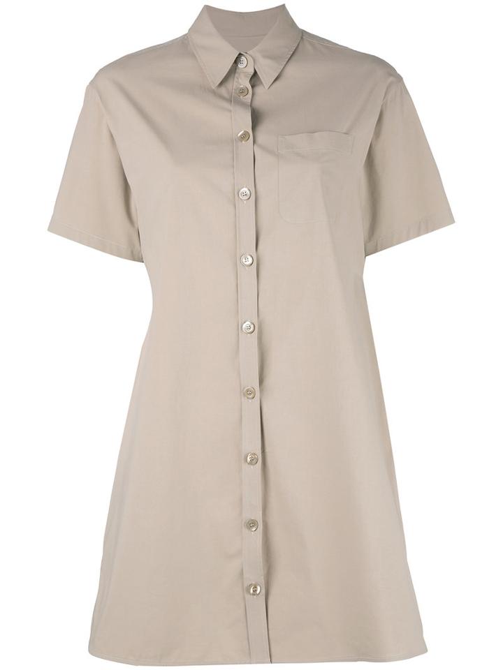 Boutique Moschino Shirt Dress, Women's, Size: 44, Nude/neutrals, Cotton/other Fibers