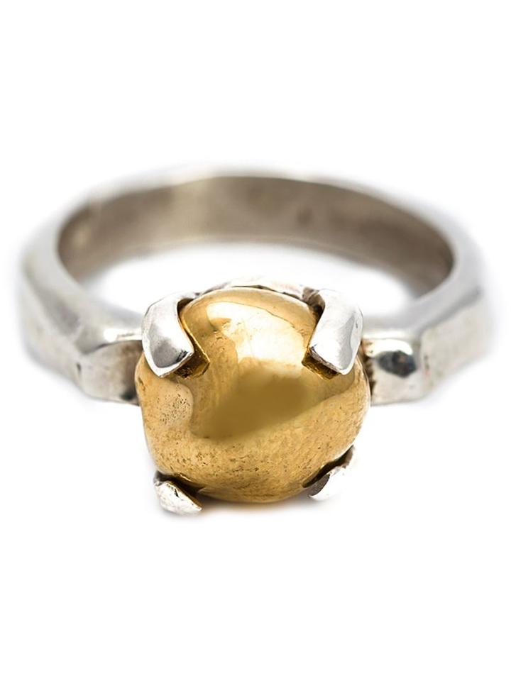 Henson Claw Ring, Women's, Size: 55, Metallic, 18kt Gold/sterling Silver/gold Plated Sterling Silver