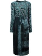 Lanvin Draped Waist Dress, Women's, Size: 36, Green, Silk/viscose