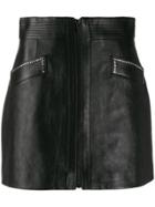 Miu Miu Crystal Embellished Mini Skirt - Black