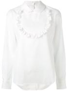 Comme Des Garçons Girl - Ruched Bib Shirt - Women - Cotton - M, White, Cotton