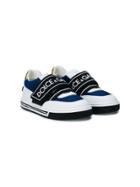 Dolce & Gabbana Kids Logo Touch Strap Sneakers - White