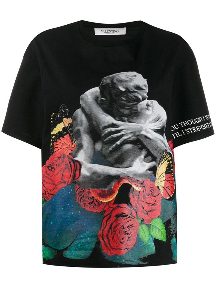 Valentino X Undercover Lovers Print T-shirt - Black