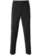 Gabriele Pasini - Pleated Detail Tailored Trousers - Men - Cotton/polyester/spandex/elastane/wool - 46, Black, Cotton/polyester/spandex/elastane/wool