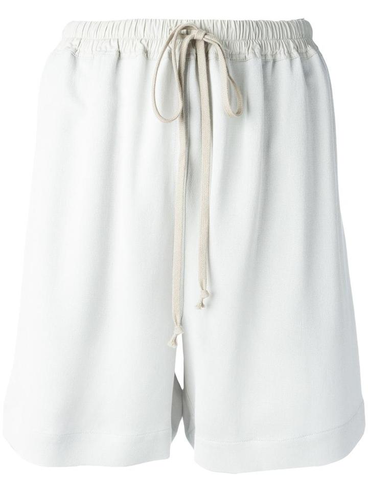 Rick Owens Loose-fit Shorts, Women's, Size: 42, Grey, Viscose/cotton