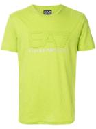 Ea7 Emporio Armani Logo Debossed Crewneck T-shirt - Green