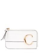Chloé C Zipped Wallet - White