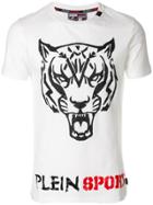 Plein Sport Tiger Logo T-shirt - White