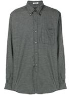 Engineered Garments Micro Houndstooth Check Shirt - Grey