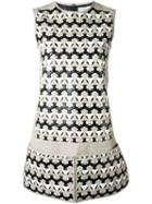 Courrèges Interlaced Pattern Day Dress