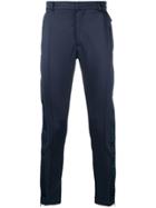Les Benjamins Contrast Trim Trousers - Blue