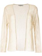Salvatore Ferragamo Pre-owned Knitted Mesh Jacket - Gold