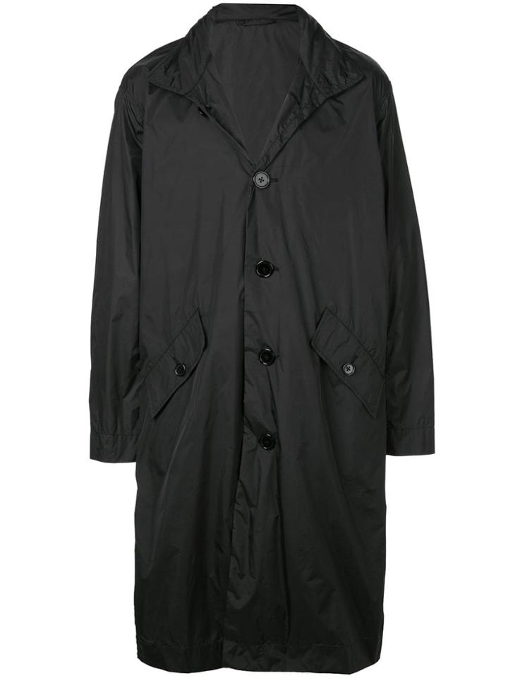Opening Ceremony Logo Print Rain Coat - Black