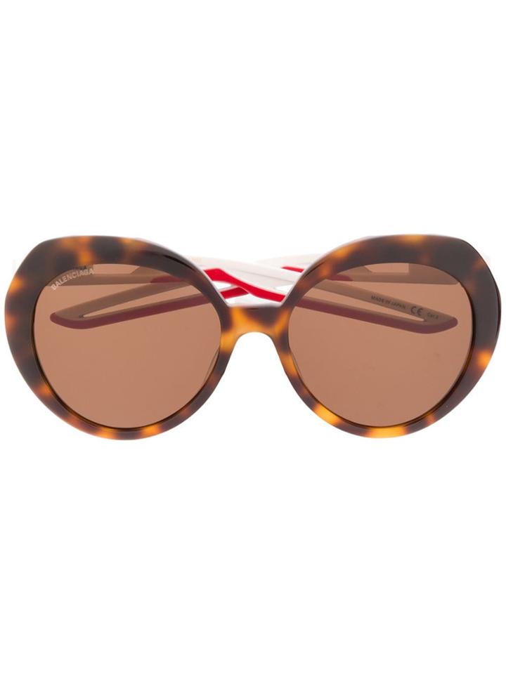 Balenciaga Hybrid Butterfly Sunglasses - Brown