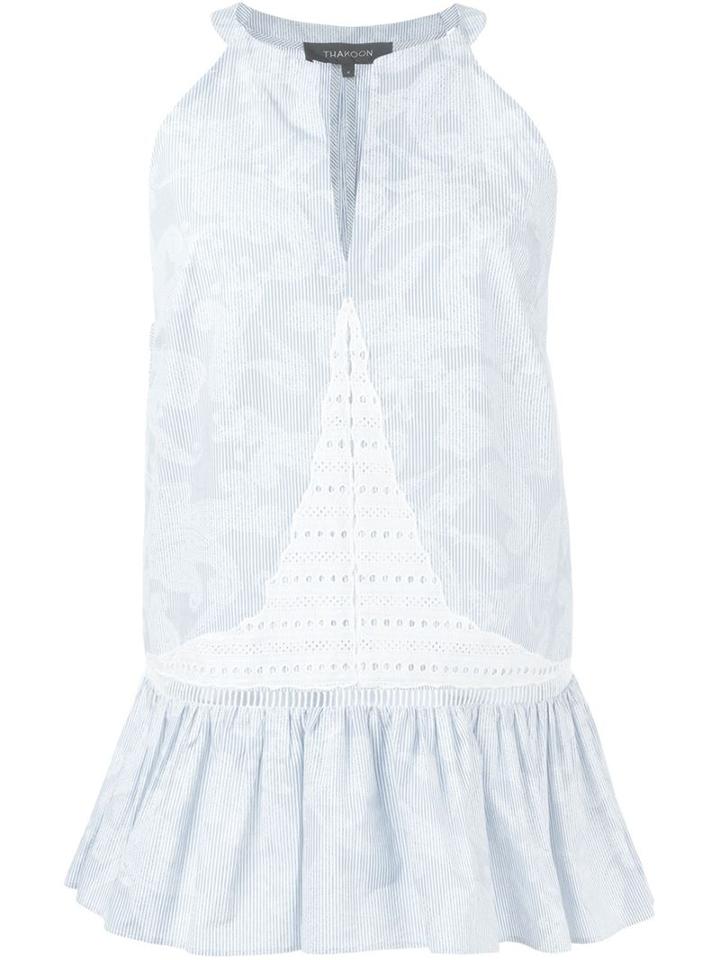 Thakoon Peplum Hem Sleeveless Blouse