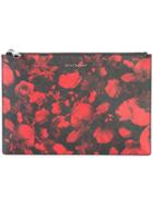 Givenchy Rose Print Pouch - Black