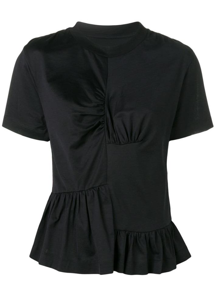 Marques'almeida Ruched Front T-shirt - Black