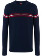 Perfect Moment Orelle Stripe Detail Crewneck Sweater - Blue