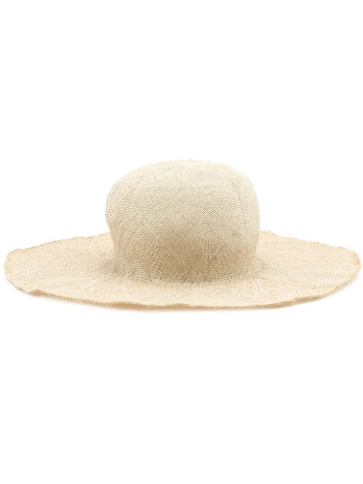Horisaki Design & Handel 'sisal' Straw Hat - Nude & Neutrals