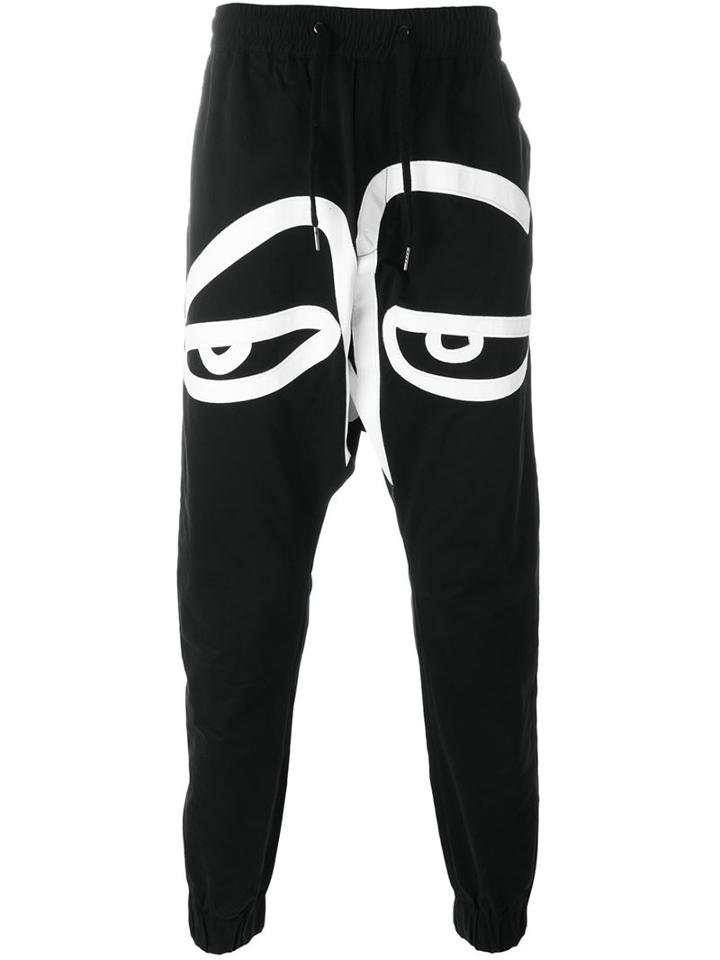 Haculla Drop Crotch Printed Track Trousers