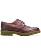 Brimarts Chunky Sole Brogues - Red