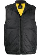 Ps Paul Smith Padded Logo Print Gilet - Black
