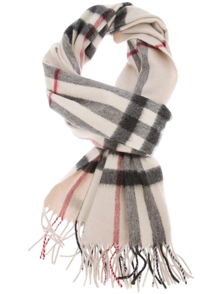 Burberry Classic Check Cashmere Scarf - Nude & Neutrals
