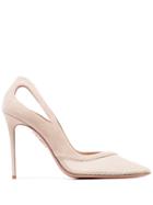 Aquazzura Shiva Cut-put Pumps - Neutrals