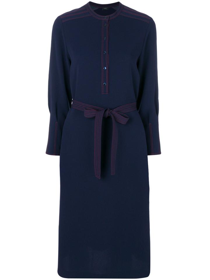Joseph Belted Shirt Dress - Blue