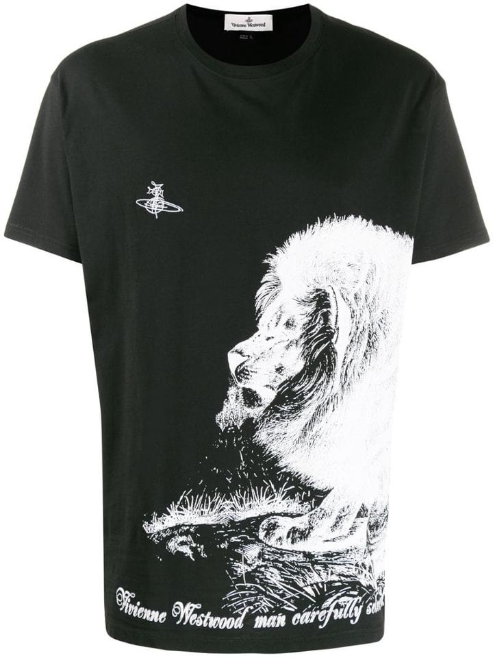 Vivienne Westwood Contrast Print T-shirt - Black