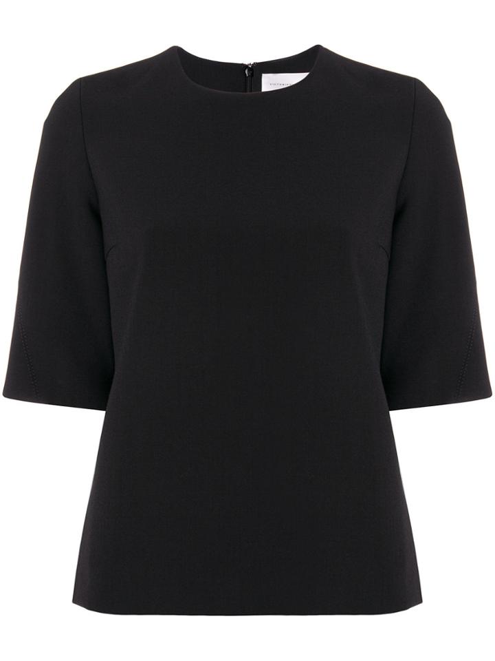 Victoria Beckham Shortsleeved Blouse - Black