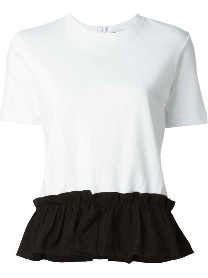 Red Valentino Contrast Peplum T-shirt