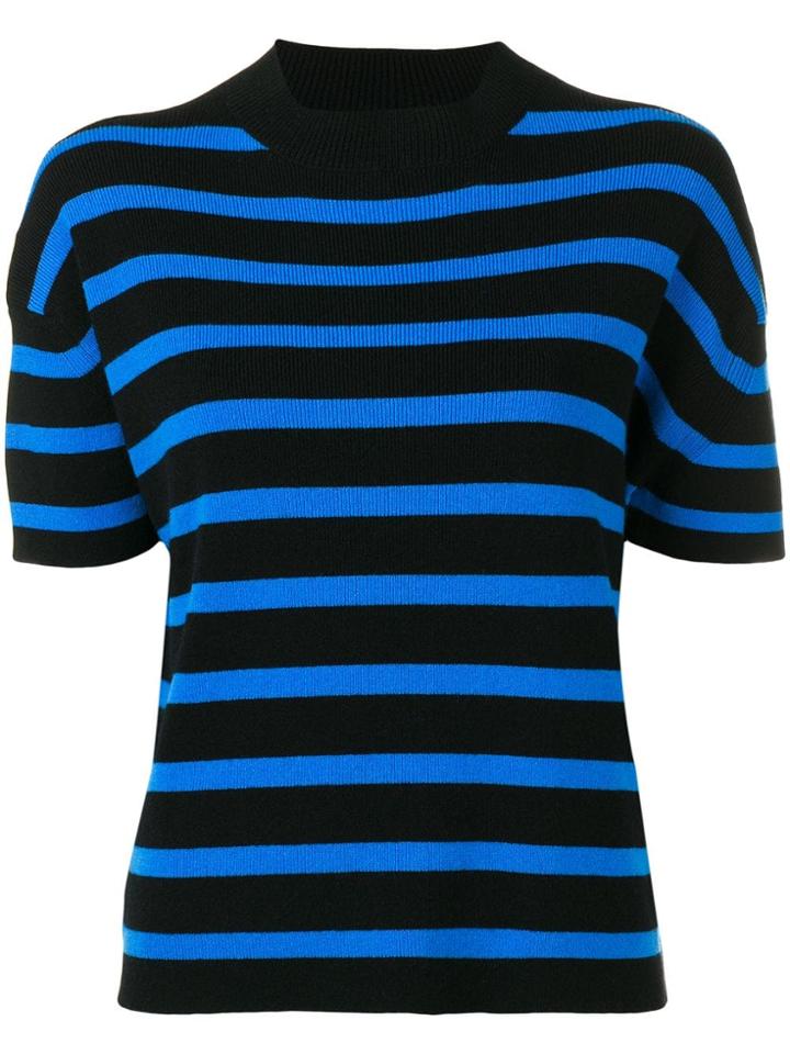 Barrie Cashmere Short Sleeve Top - Black